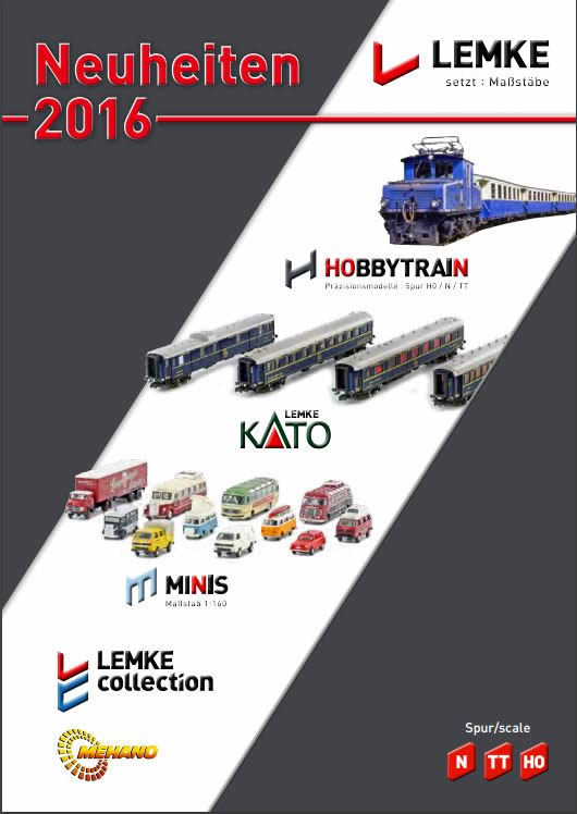 Kato HobbyTrain Lemke K10-2016 - 2016 Catalog